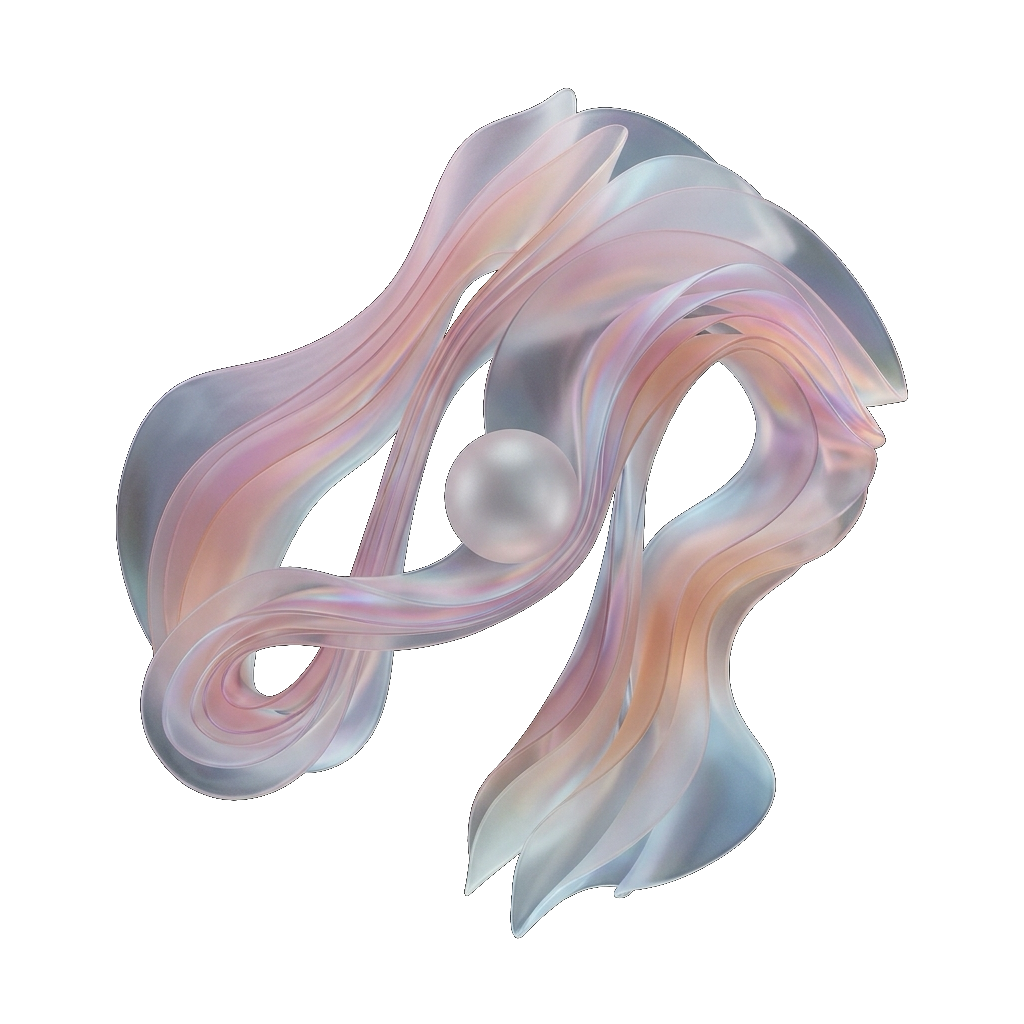 A.P. Lab Organic Pearl Ribbon Emblem
